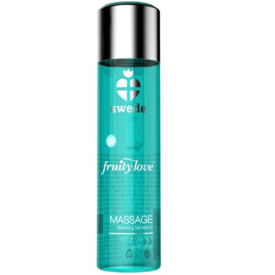 Huile de massage effet chauffant - cassis et citron vert - 60 ml