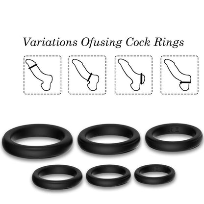 6 Cockrings Stay hay - noir