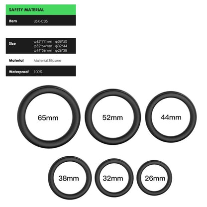 6 Cockrings Stay hay - noir