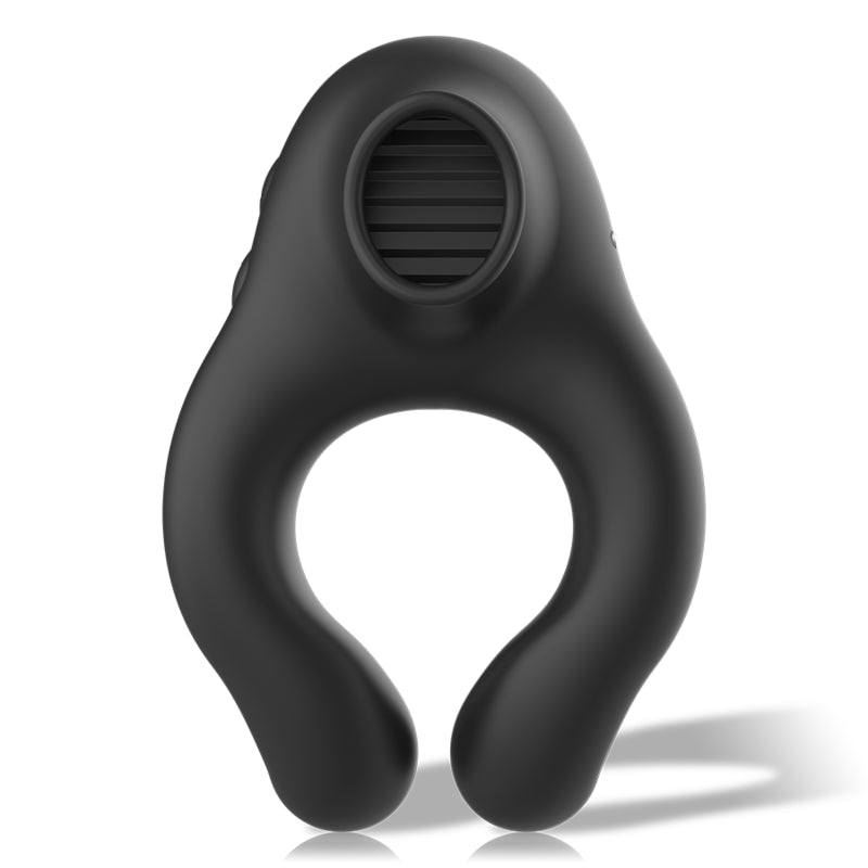 Cockring vibrant silicone - Noir