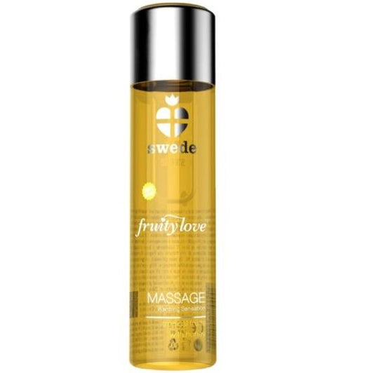Huile de massage effet chauffant - fruité tropical et miel - 60 ml