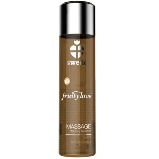 Huile de massage effet chauffant - chocolat noir - 60 ml